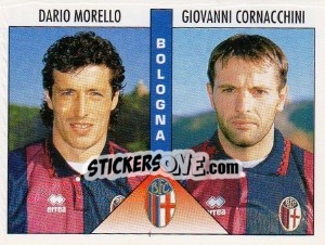 Sticker Morello / Cornacchini - Calciatori 1995-1996 n. 369 - Panini