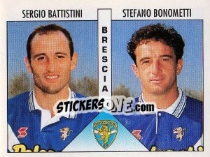Figurina Battistini / Bonometti - Calciatori 1995-1996 - Panini