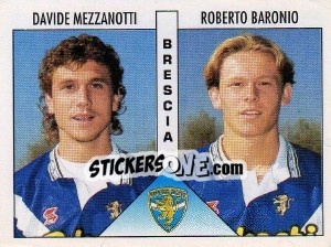 Cromo Mezzanotti / Baronio - Calciatori 1995-1996 - Panini