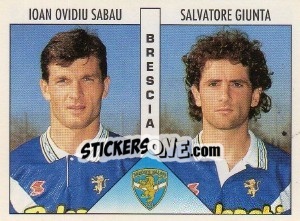 Figurina Sabau / Giunta - Calciatori 1995-1996 - Panini