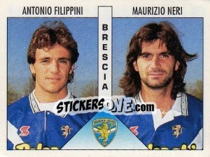 Sticker Filippini / Neri - Calciatori 1995-1996 n. 377 - Panini