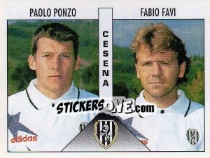 Sticker Ponzo / Favi - Calciatori 1995-1996 n. 384 - Panini