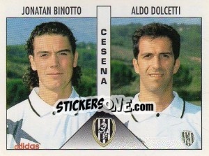 Sticker Binotto / Dolcetti - Calciatori 1995-1996 n. 386 - Panini