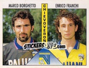 Cromo Borghetto / Franchi - Calciatori 1995-1996 - Panini