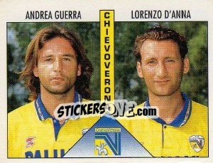 Sticker Guerra / D'Anna - Calciatori 1995-1996 - Panini