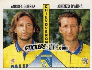 Sticker Guerra / D'Anna - Calciatori 1995-1996 n. 390 - Panini