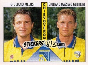 Cromo Melosi / Gentilini - Calciatori 1995-1996 - Panini