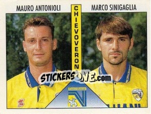 Sticker Antonioli / Sinigaglia - Calciatori 1995-1996 n. 394 - Panini
