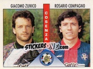 Sticker Zunico / Compagno - Calciatori 1995-1996 n. 398 - Panini