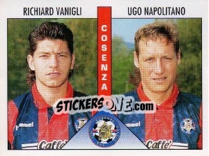 Sticker Vanigli / Napolitano - Calciatori 1995-1996 - Panini