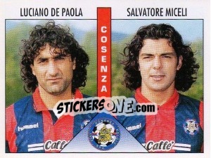 Cromo De Paola / Miceli - Calciatori 1995-1996 - Panini