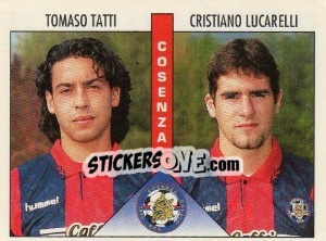 Sticker Tatti / Lucarelli - Calciatori 1995-1996 n. 405 - Panini