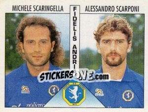 Figurina Scaringella / Scarponi - Calciatori 1995-1996 - Panini