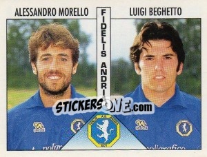 Sticker Morello / Beghetto - Calciatori 1995-1996 n. 413 - Panini