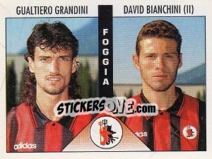 Sticker Grandini / Bianchini - Calciatori 1995-1996 n. 418 - Panini