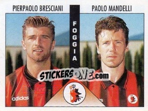 Sticker Bresciani / Mandelli - Calciatori 1995-1996 n. 422 - Panini