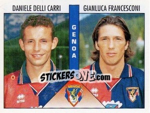 Sticker Delli Carri / Francesconi - Calciatori 1995-1996 n. 428 - Panini