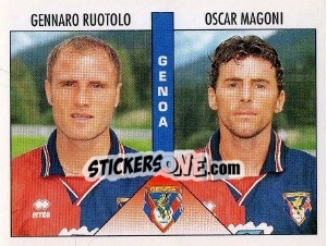 Sticker Ruotolo / Magoni - Calciatori 1995-1996 n. 429 - Panini