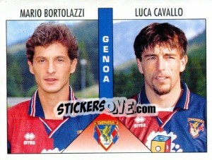 Sticker Bortolazzi / Cavallo - Calciatori 1995-1996 n. 430 - Panini