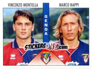 Sticker Montella / Nappi - Calciatori 1995-1996 n. 432 - Panini