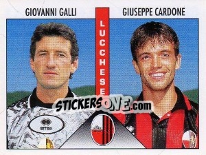 Sticker Galli / Cardone - Calciatori 1995-1996 n. 434 - Panini