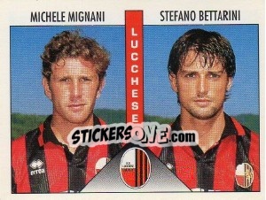 Sticker Mignani / Bettarini - Calciatori 1995-1996 n. 437 - Panini