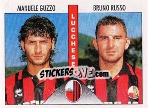 Sticker Guzzo / Russo - Calciatori 1995-1996 n. 438 - Panini