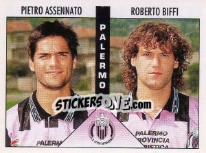 Sticker Assennato / Biffi - Calciatori 1995-1996 n. 446 - Panini