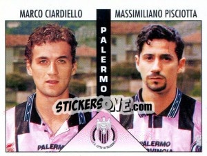 Sticker Ciardiello / Pisciotta - Calciatori 1995-1996 n. 447 - Panini