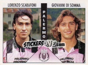 Sticker Scarafoni / Di Somma - Calciatori 1995-1996 n. 450 - Panini