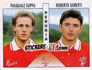 Sticker Suppa / Goretti - Calciatori 1995-1996 n. 456 - Panini