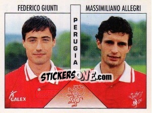 Sticker Giunti / Allegri - Calciatori 1995-1996 n. 458 - Panini