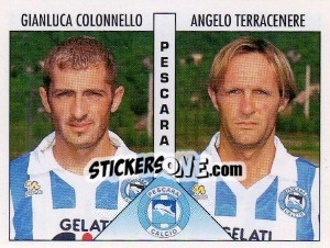 Sticker Colonnello / Terracenere - Calciatori 1995-1996 n. 465 - Panini