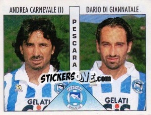 Sticker Carnevale / Di Giannatale - Calciatori 1995-1996 n. 468 - Panini