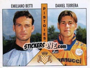 Sticker Betti / Terrera - Calciatori 1995-1996 - Panini