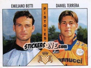 Sticker Betti / Terrera - Calciatori 1995-1996 n. 470 - Panini