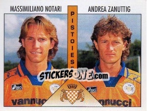 Sticker Notari / Zanuttig - Calciatori 1995-1996 - Panini