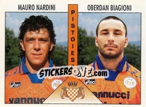 Sticker Nardini / Biagioni - Calciatori 1995-1996 n. 475 - Panini