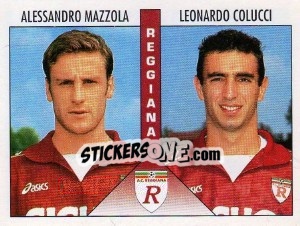 Sticker Mazzola / Colucci - Calciatori 1995-1996 n. 483 - Panini