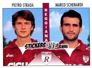 Sticker Strada / Schenardi - Calciatori 1995-1996 n. 485 - Panini