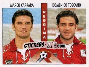 Sticker Carrara / Toscano - Calciatori 1995-1996 n. 492 - Panini