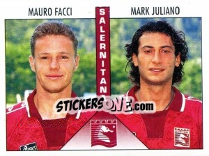 Sticker Facci / Juliano - Calciatori 1995-1996 n. 498 - Panini
