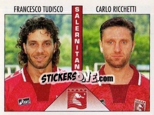 Sticker Tudisco / Ricchetti - Calciatori 1995-1996 n. 502 - Panini