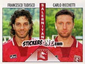 Figurina Tudisco / Ricchetti - Calciatori 1995-1996 - Panini