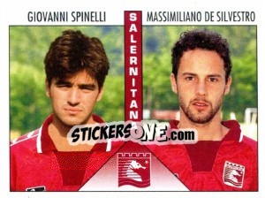 Sticker Spinelli / De Silvestro - Calciatori 1995-1996 n. 504 - Panini