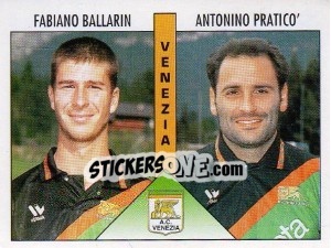 Cromo Ballarin / Praticò - Calciatori 1995-1996 - Panini