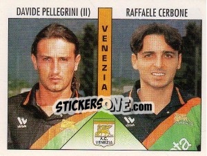 Sticker Pellegrini / Cerbone - Calciatori 1995-1996 - Panini