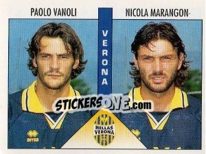 Sticker Vanoli / Marangon - Calciatori 1995-1996 n. 517 - Panini