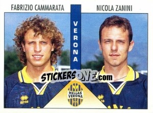 Sticker Cammarata / Zanini - Calciatori 1995-1996 n. 522 - Panini