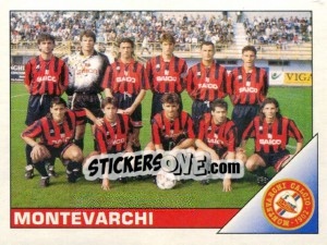 Sticker Montevarchi - Calciatori 1995-1996 n. 538 - Panini